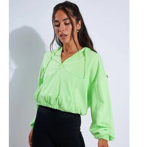 Alo Yoga Stadium Half Zip Hoodie in Green XS